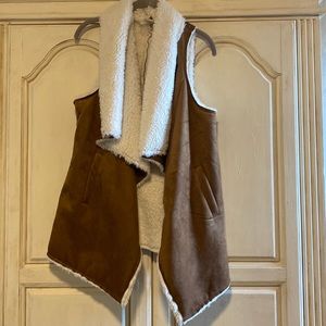 Show Me Your Mumu Camel Fur Vest